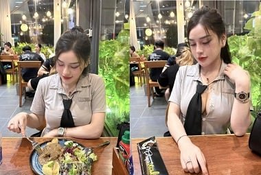 Vú khủng làm cho chàng thích thú không ngớt